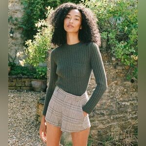 Doen Ashborne Cashmere Merino Wool Sweater in Ponderosa - Medium